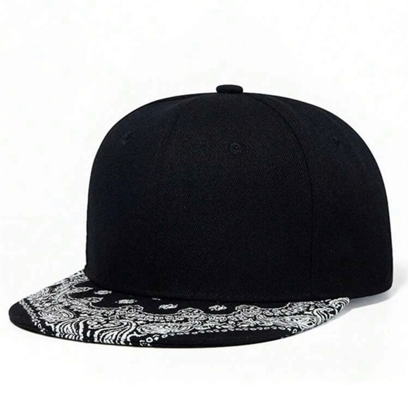 New Men Paisley Pattern Adjustable Casual Hip Hop Cap Hat - Picture 1 of 5